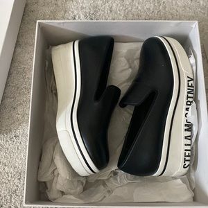 Stella McCartney black platform sneakers size 6 gently worn
